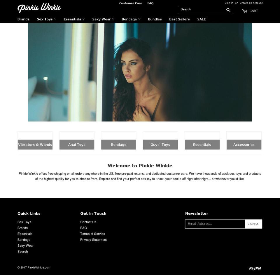 pinkiewinkie.com shopify website screenshot
