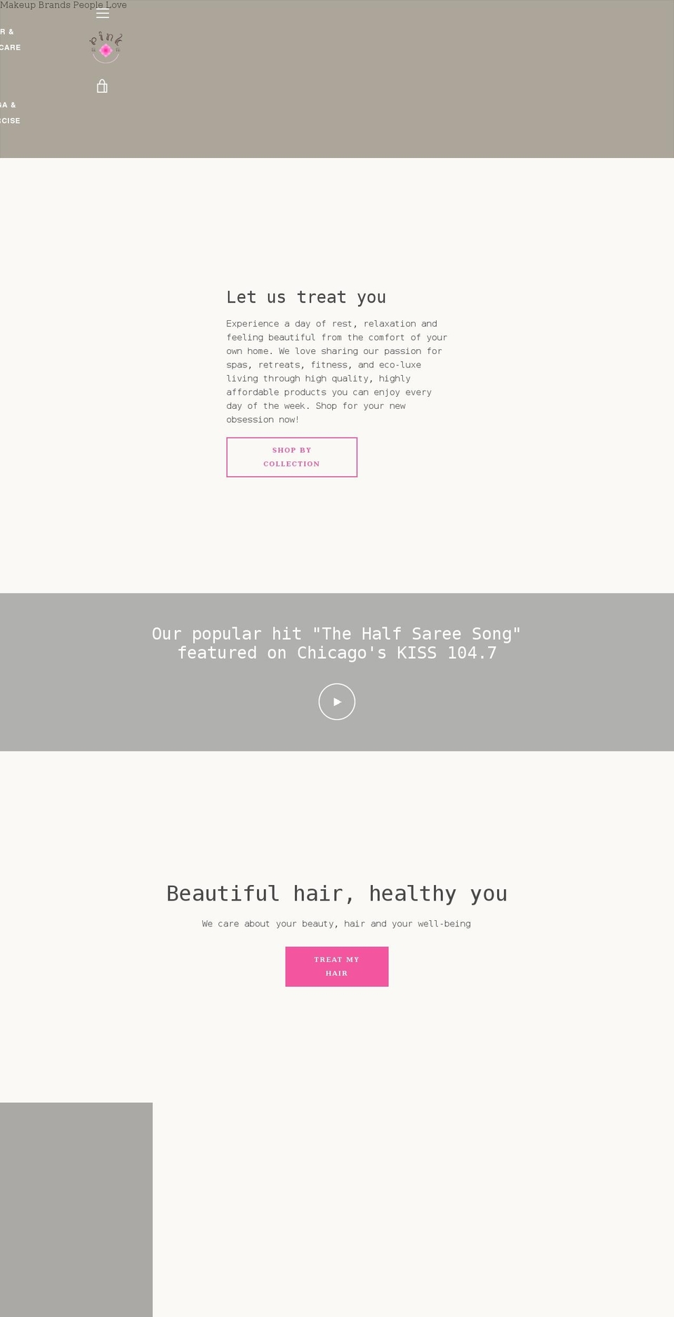 pinkis.in shopify website screenshot