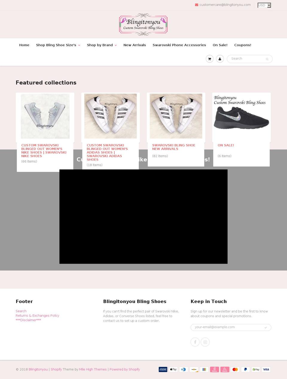 pinkivyblingboutique.com — Shopify storefront screenshot
