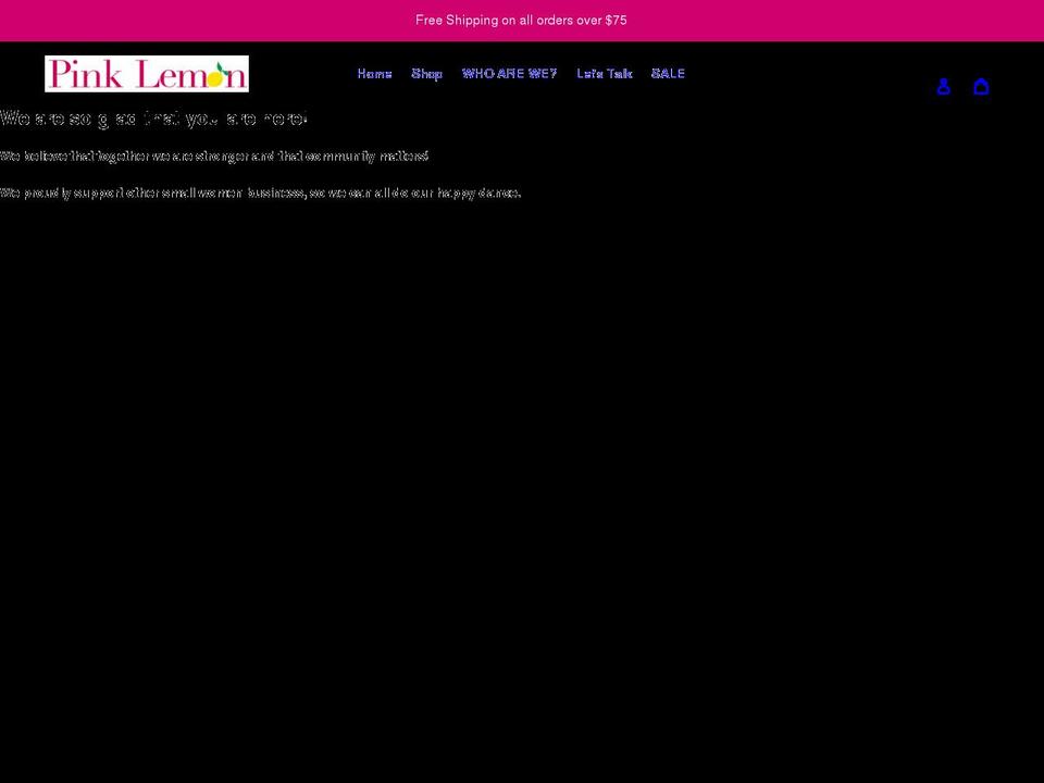 pinklemonwholesale.com shopify website screenshot