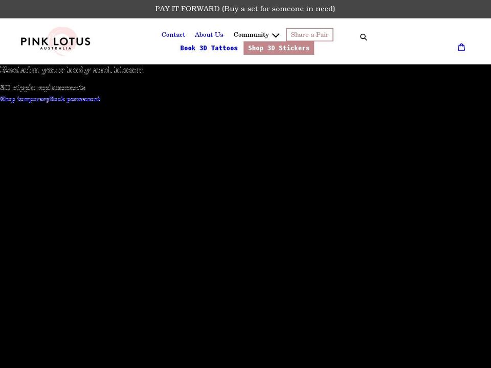 pinklotusbreastrestoration.com — Shopify storefront screenshot