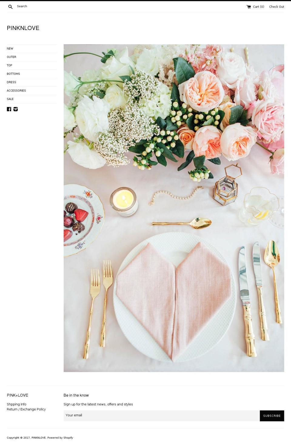 pinknlove.com shopify website screenshot