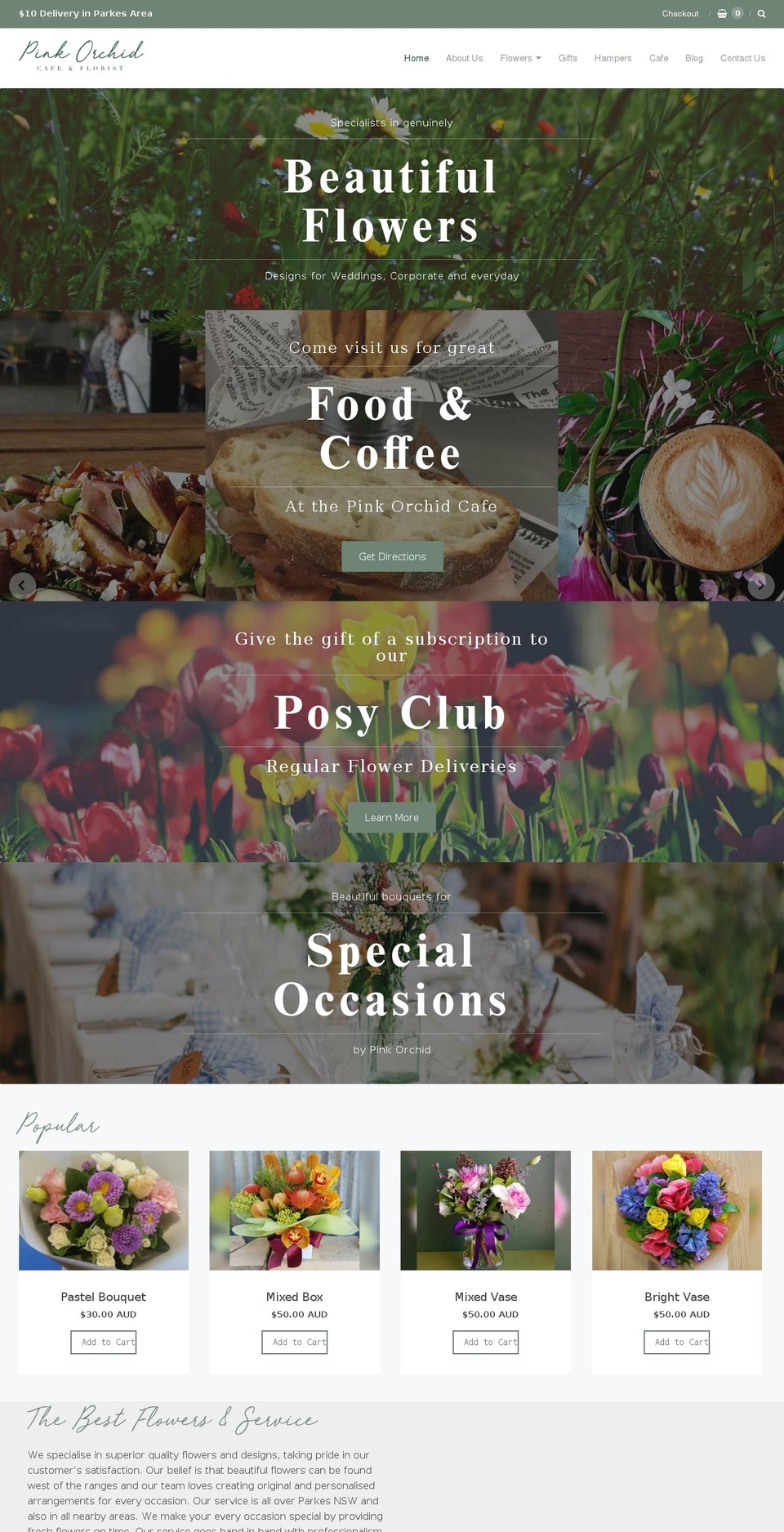 pinkorchid.com.au shopify website screenshot