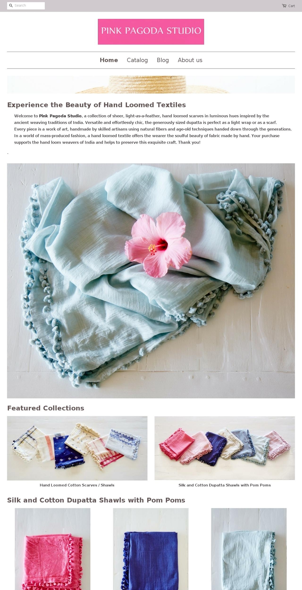 pinkpagodastudio.com shopify website screenshot