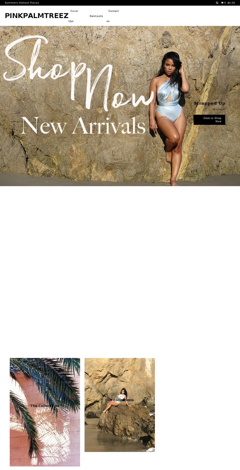 pinkpalmtreez.com — Shopify storefront screenshot