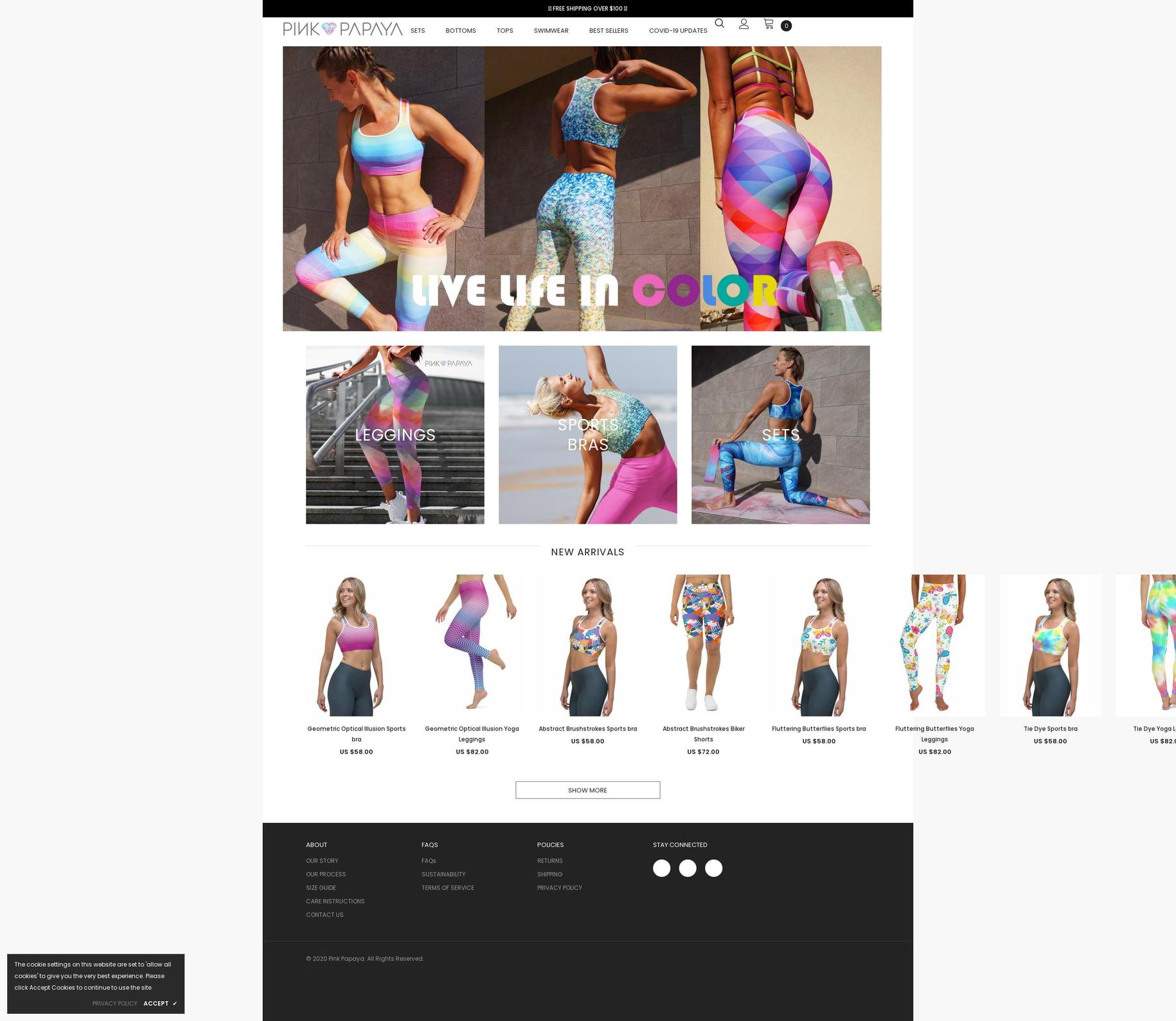 pinkpapaya.ca shopify website screenshot