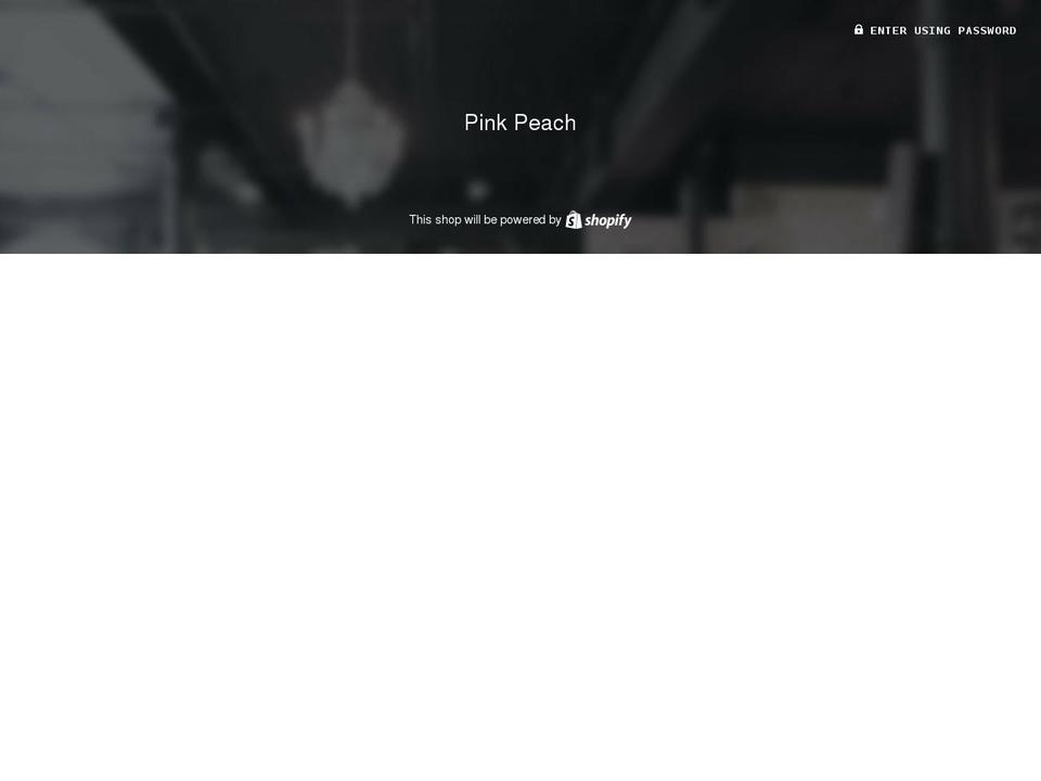 pinkpeachco.com shopify website screenshot