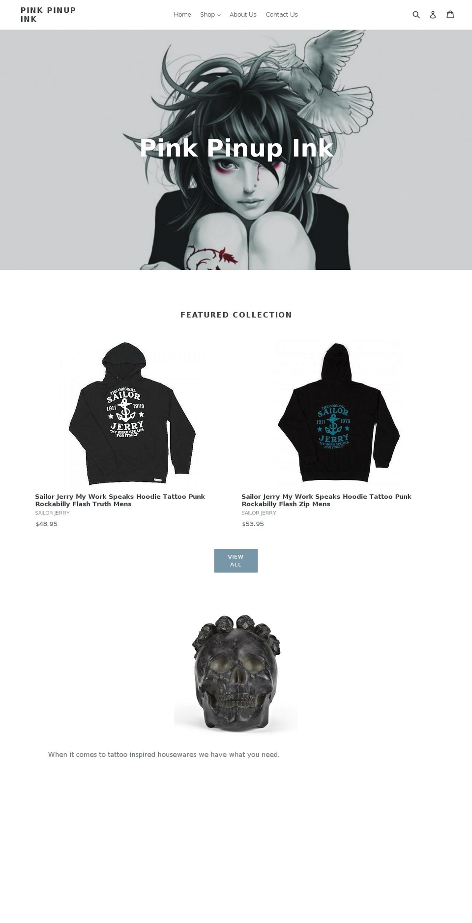 pinkpinupink.com — Shopify storefront screenshot