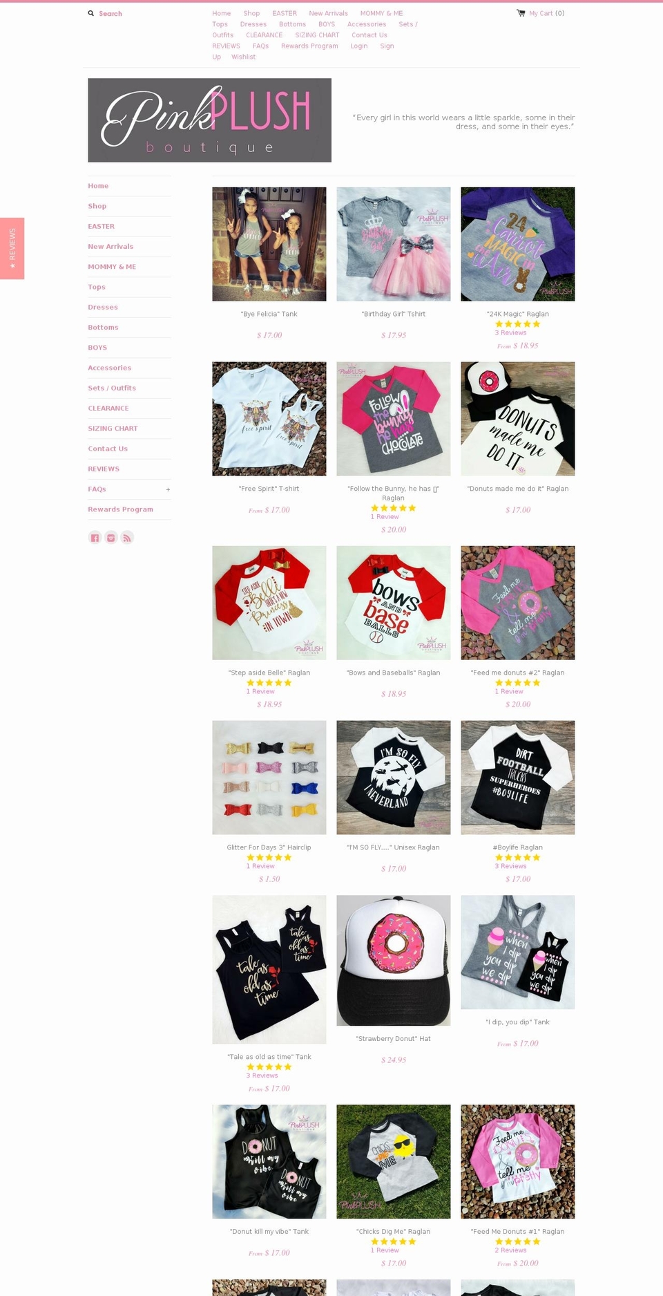 pinkplushboutique.com shopify website screenshot