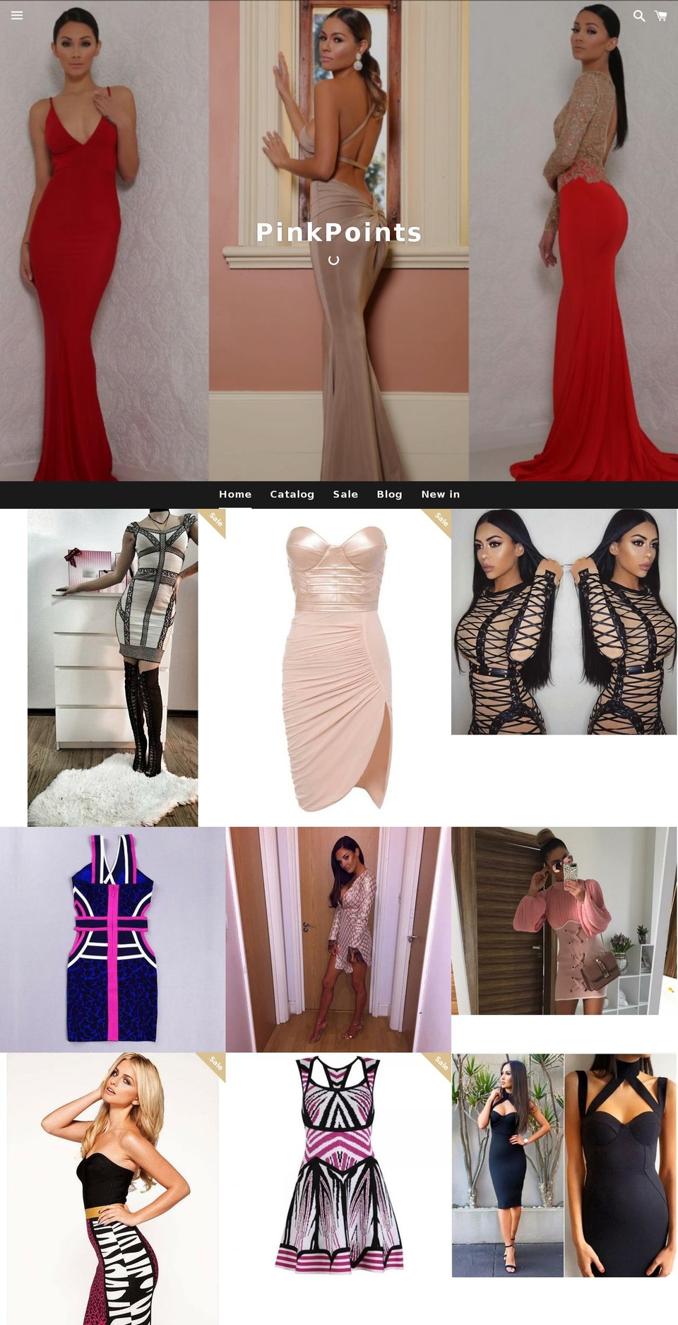 pinkpoints.com shopify website screenshot