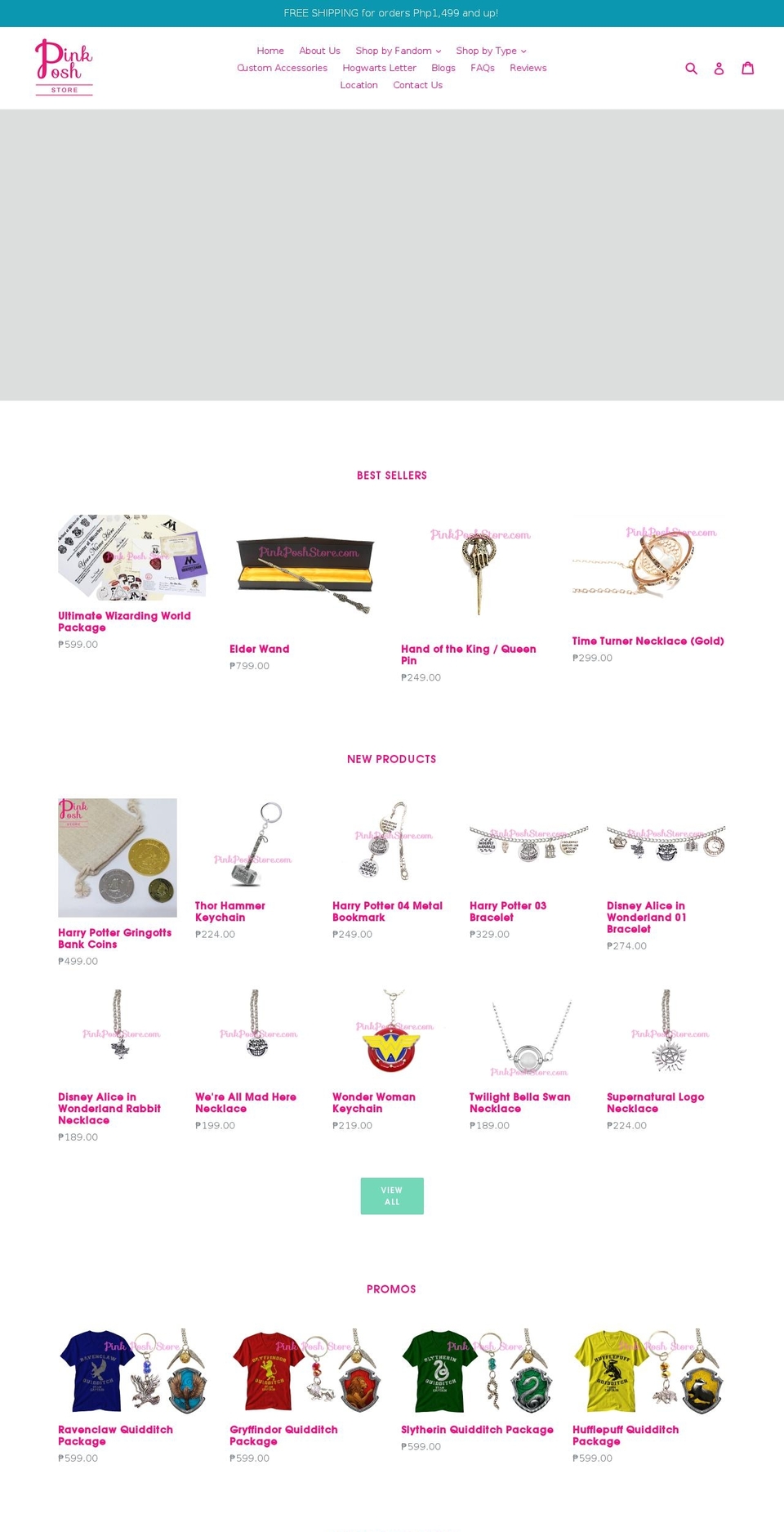 pinkposhstore.com — Shopify storefront screenshot
