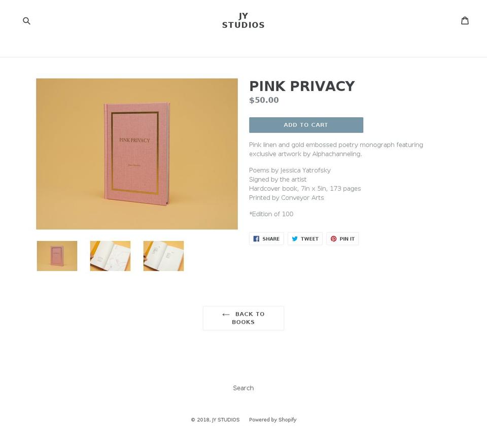 pinkprivacy.com — Shopify storefront screenshot