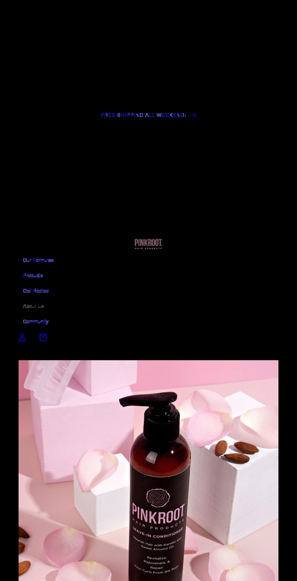 pinkrootproducts.com shopify website screenshot