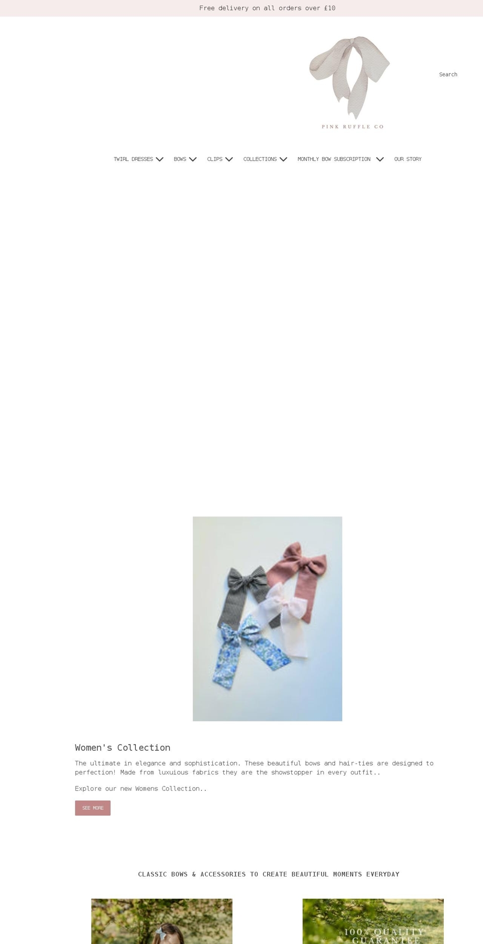 pinkruffleco.com shopify website screenshot