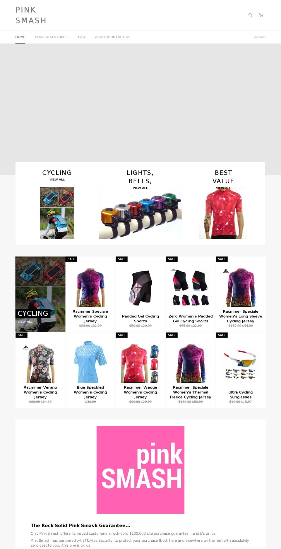 pinksmash.com — Shopify storefront screenshot
