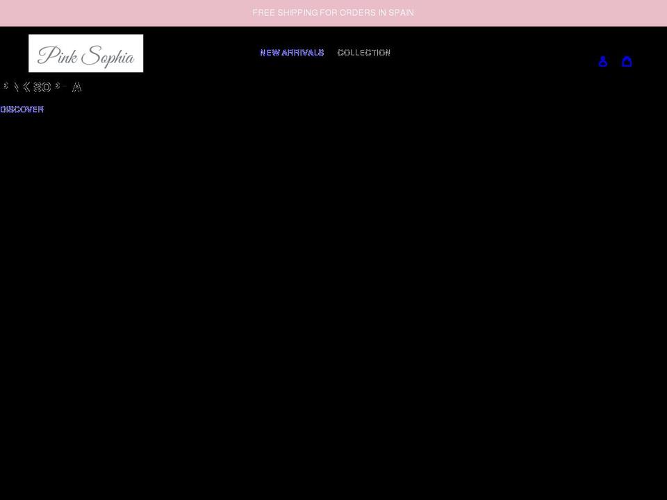 pinksophia.com shopify website screenshot