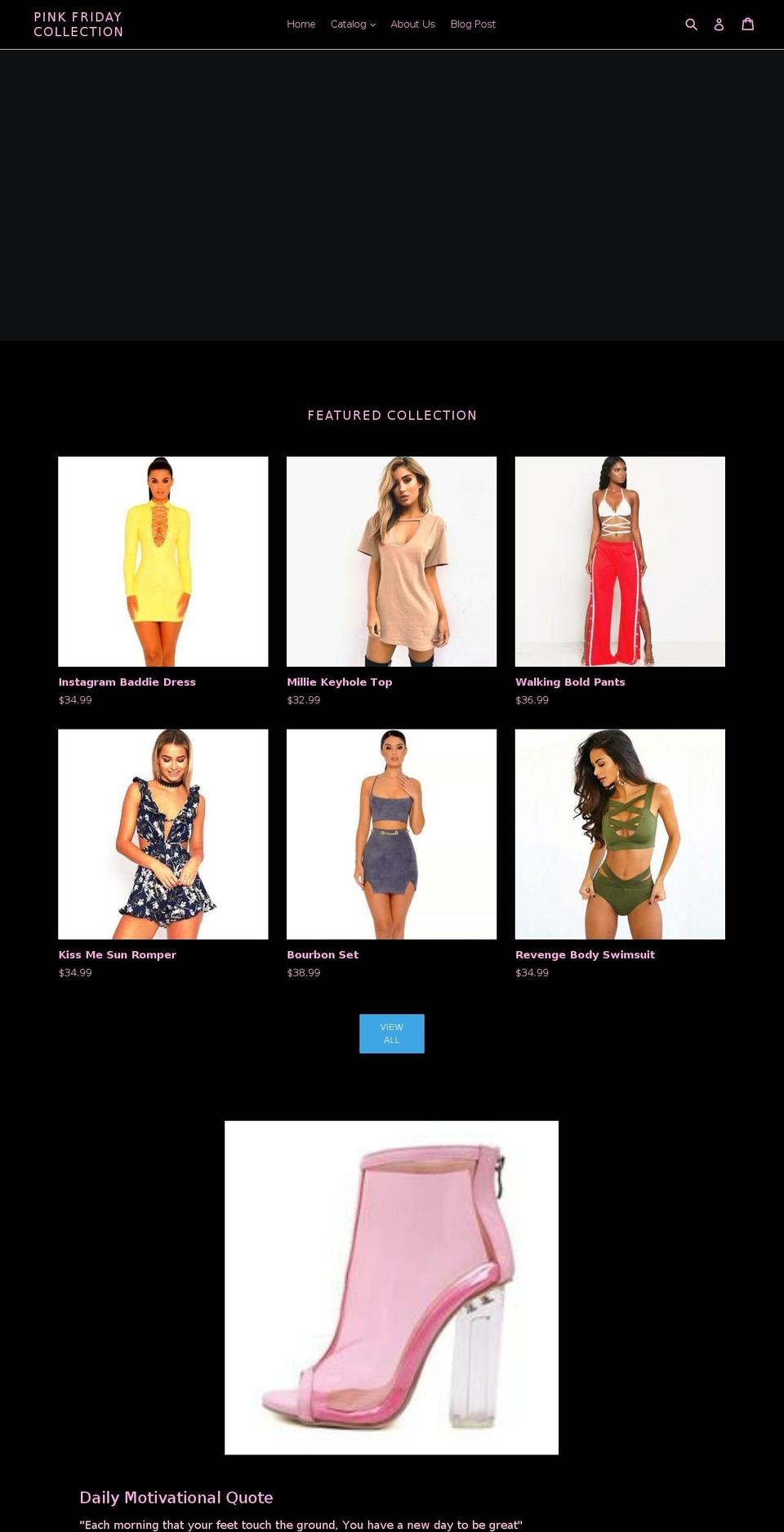 pinkvelvetco.com — Shopify storefront screenshot