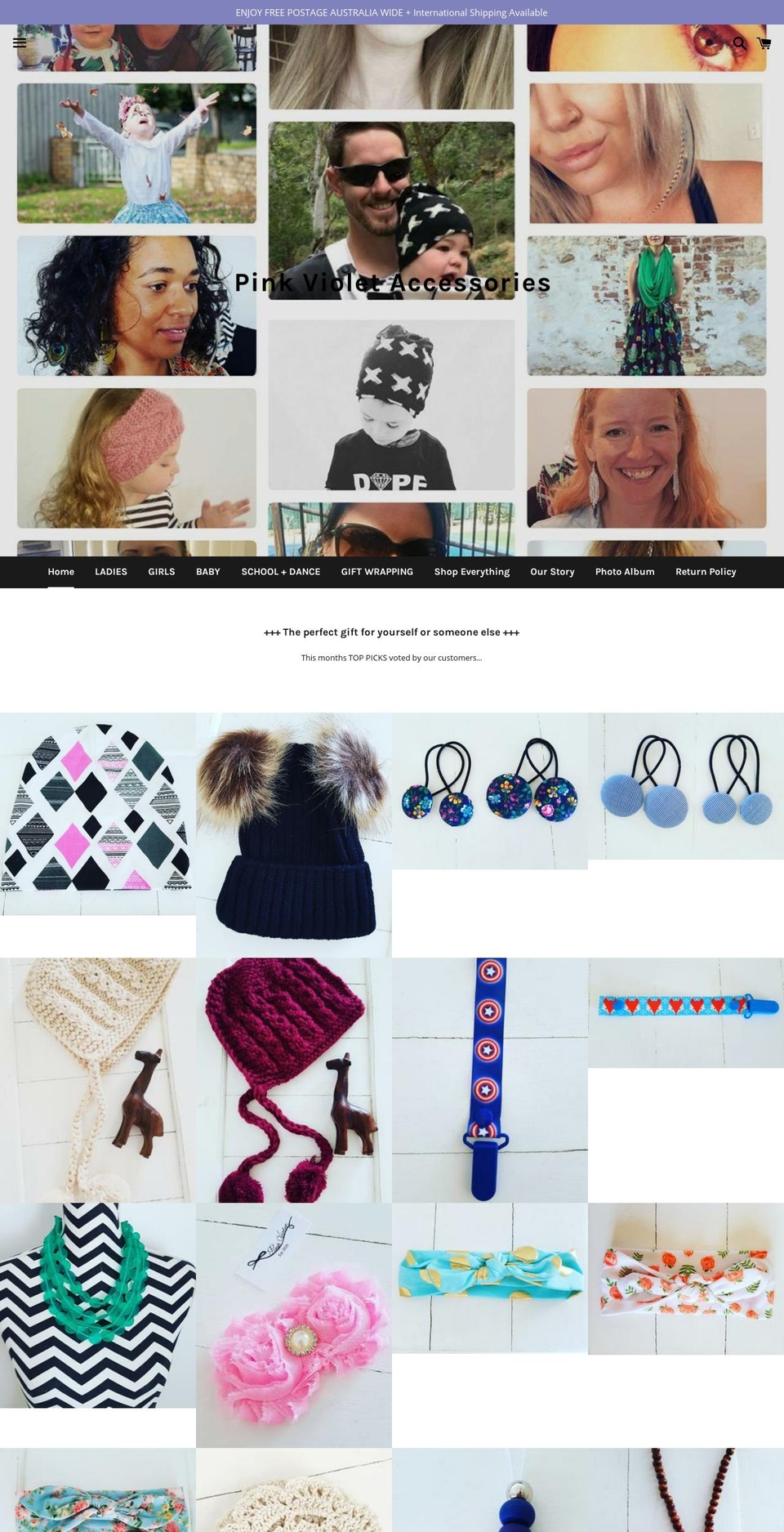pinkviolet.net shopify website screenshot