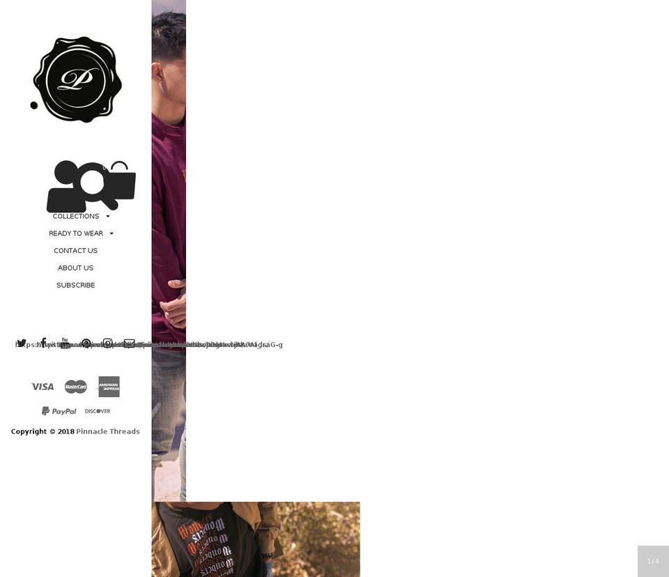 pinnaclethreads.com — Shopify storefront screenshot