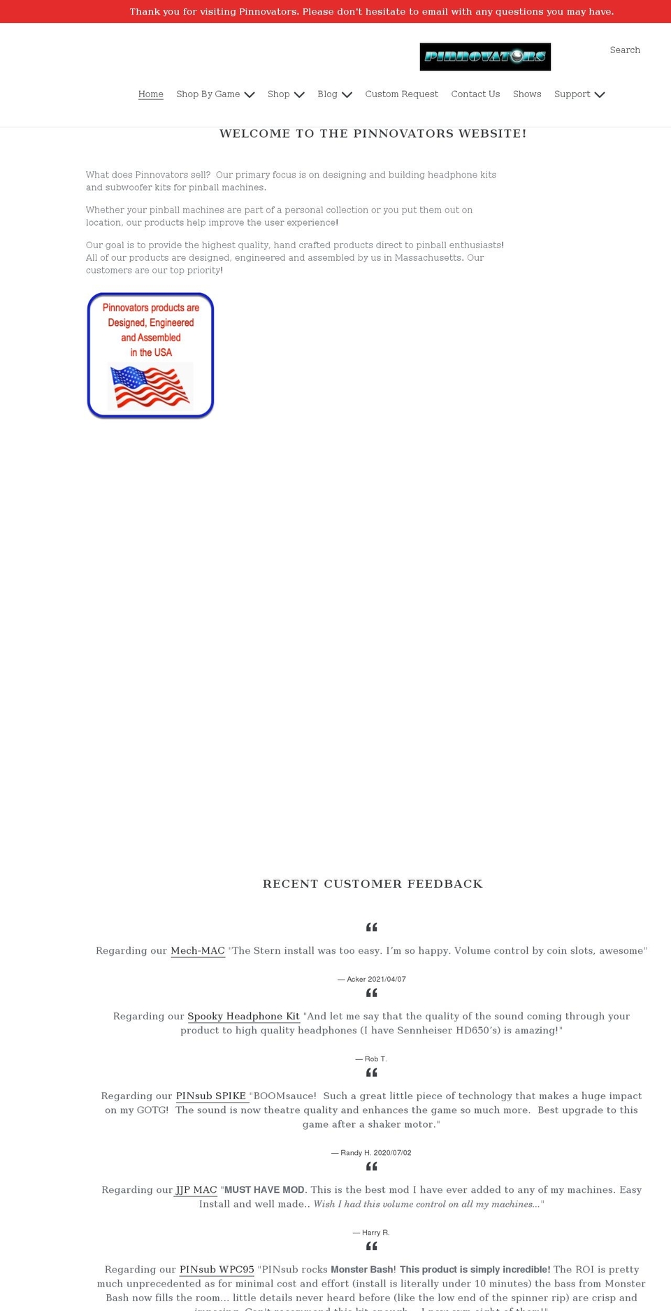 pinnovators.myshopify.com shopify website screenshot