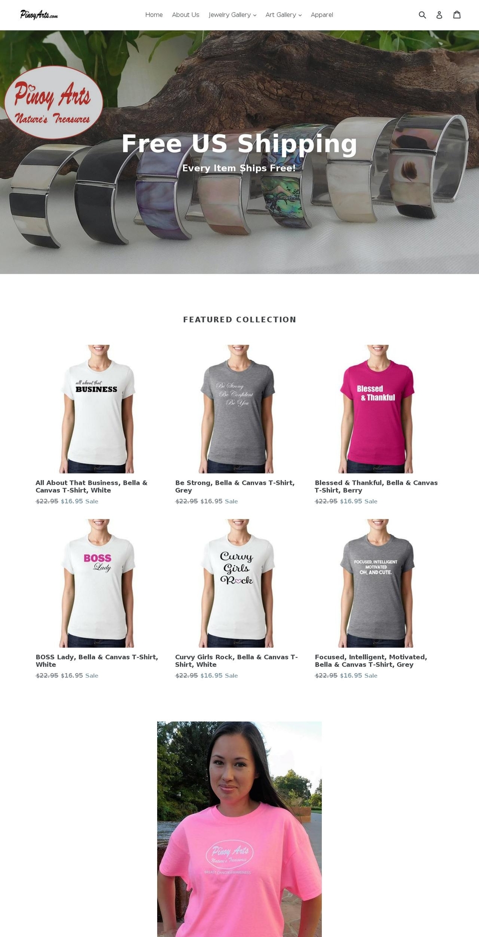 pinoyarts.com — Shopify storefront screenshot
