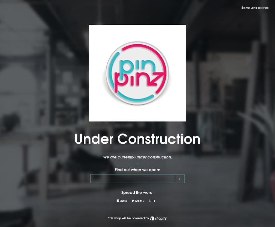 pinpinz.com shopify website screenshot
