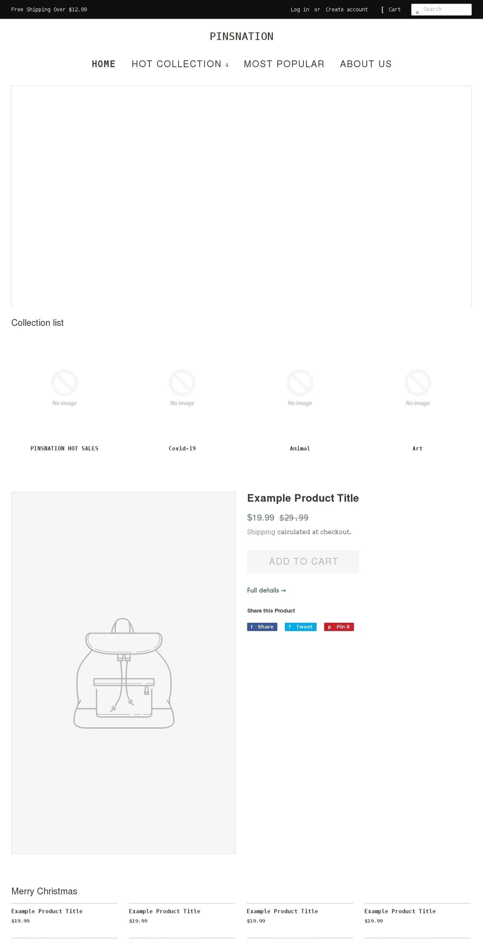 pinsnation.com shopify website screenshot