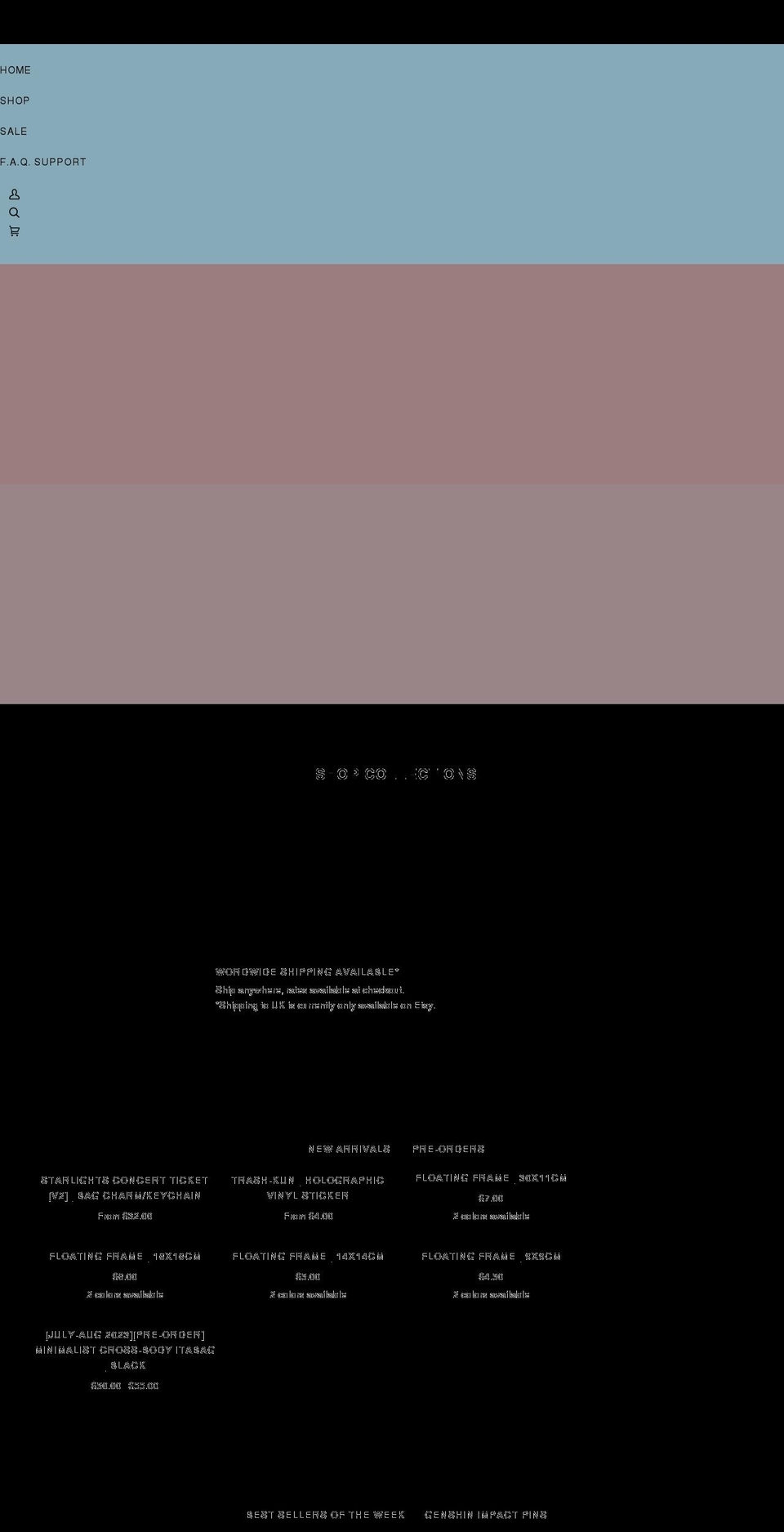 pinsneedle.com — Shopify storefront screenshot