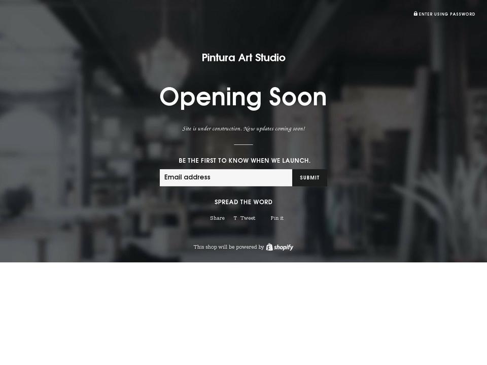 pinturaartstudio.com shopify website screenshot