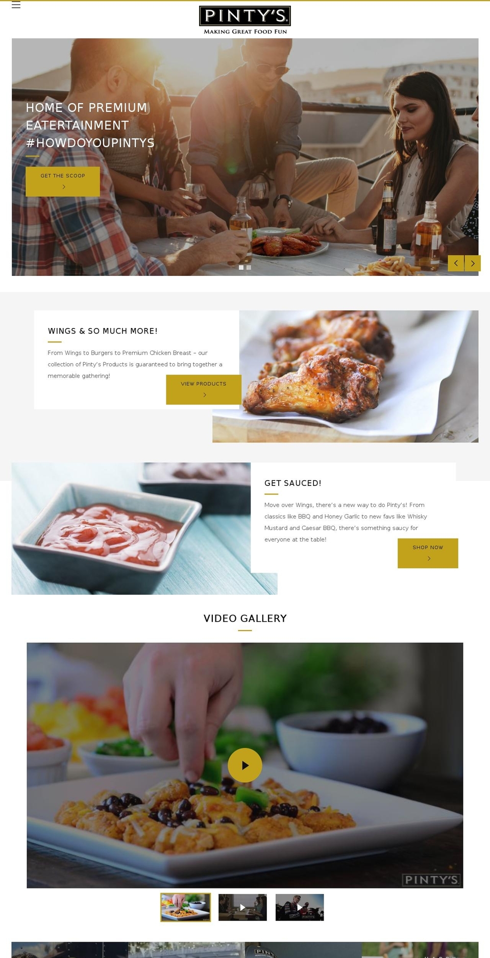 Development Theme Shopify theme site example pintyspub.com