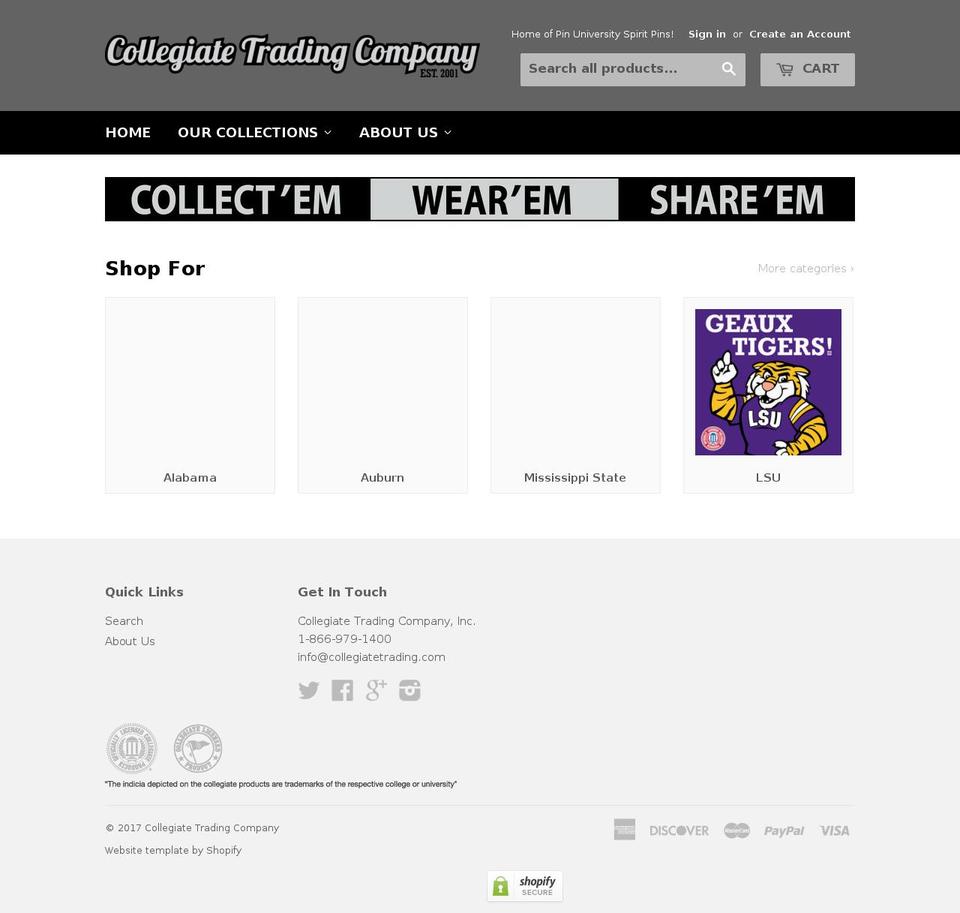 pinuniversity.com shopify website screenshot