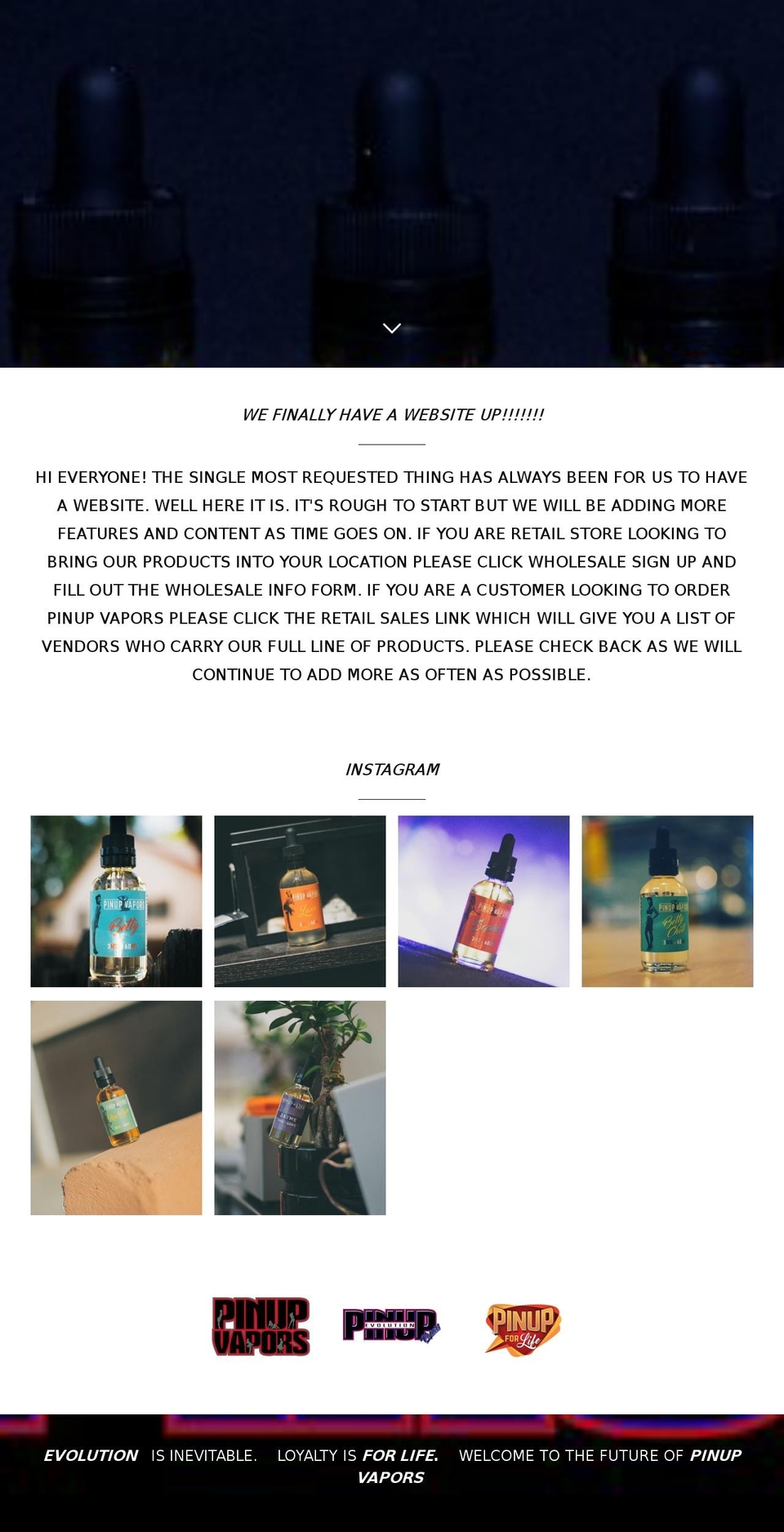 pinupforlife.com — Shopify storefront screenshot