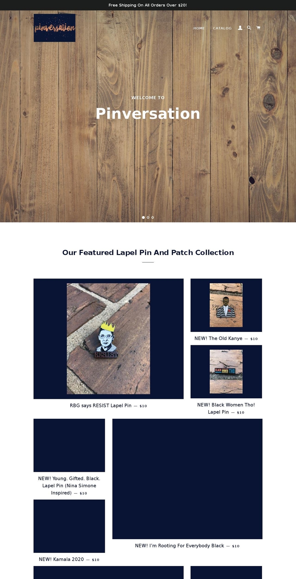 pinversation.com — Shopify storefront screenshot