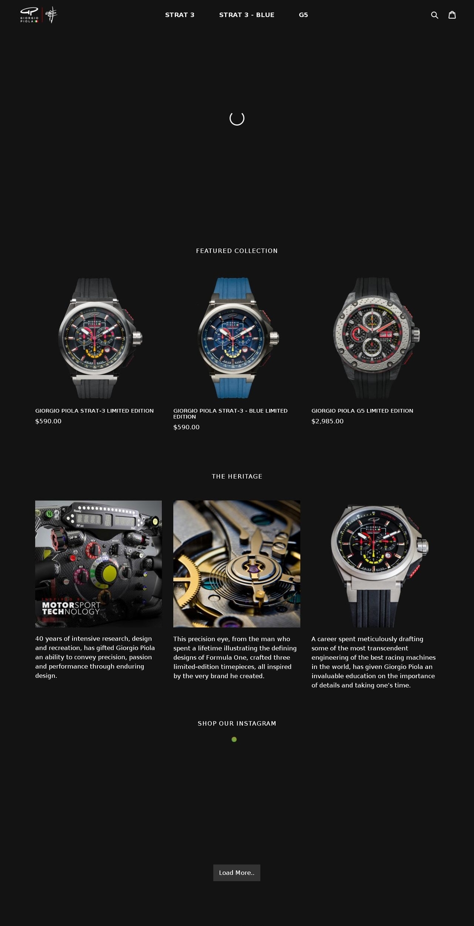 piolawatches.com — Shopify storefront screenshot