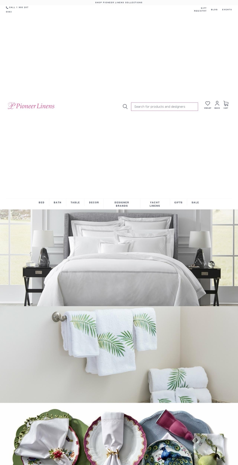 Buko Shopify Theme - Products Consolidation Shopify theme site example pioneerbathlinens.com
