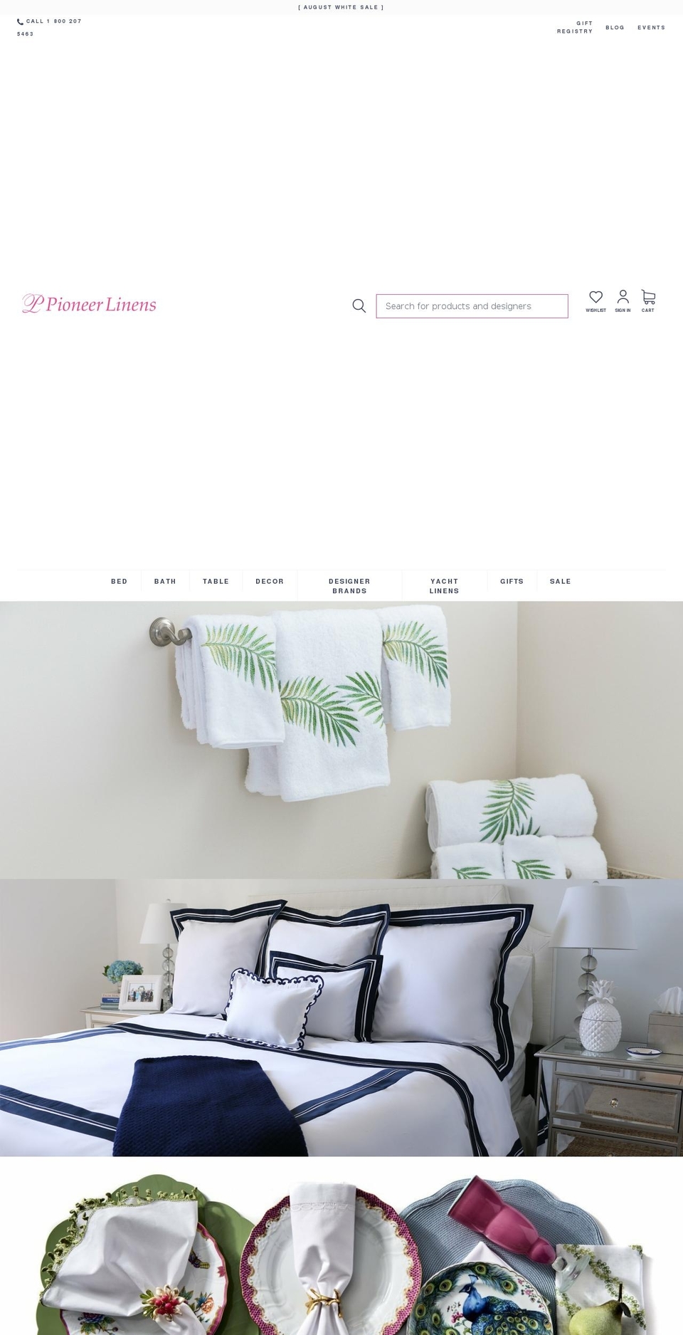 Buko Shopify Theme - Products Consolidation Shopify theme site example pioneerlinen.us