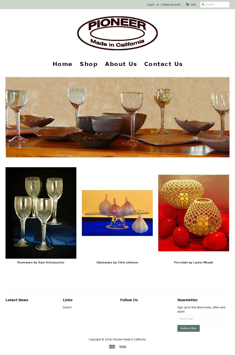 pioneermadeincalif.com shopify website screenshot