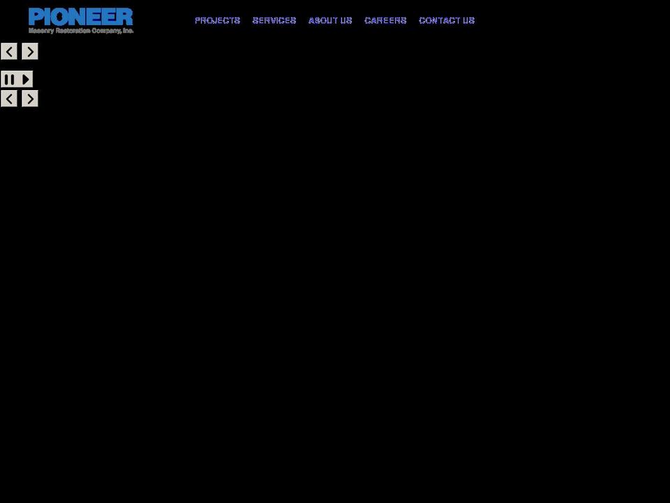 pioneermasonry.com shopify website screenshot