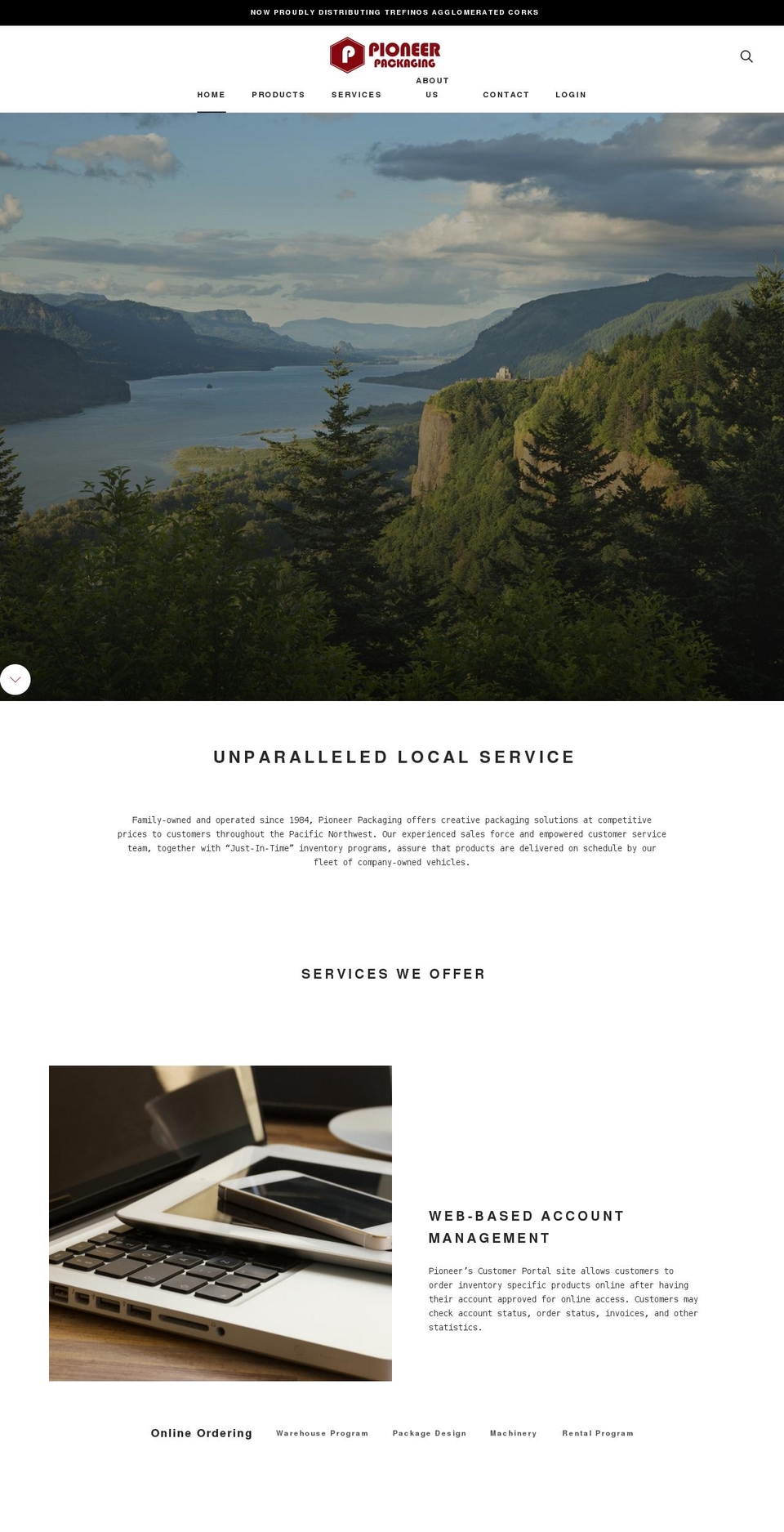 pioneernorthwest.com shopify website screenshot