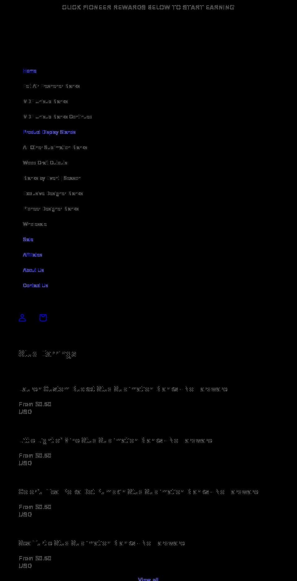 pioneersupplierandcreations.com shopify website screenshot