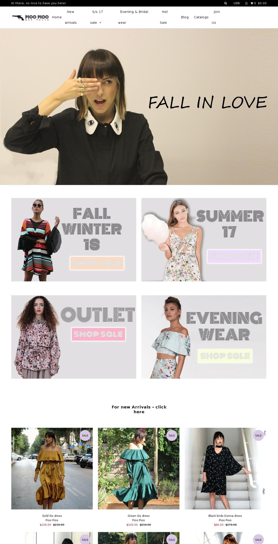 pioopioo-us.com — Shopify storefront screenshot