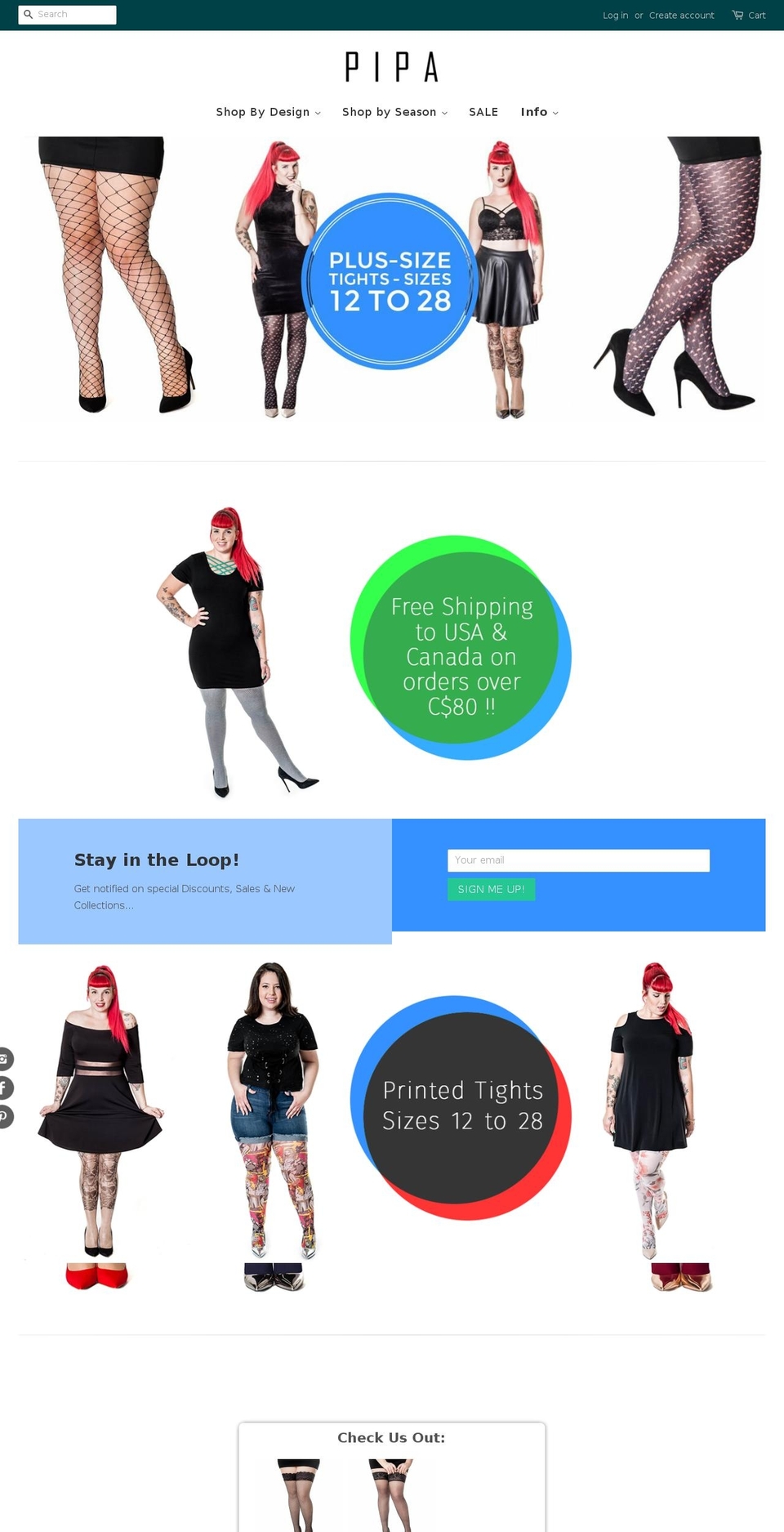 pipafashion.com shopify website screenshot