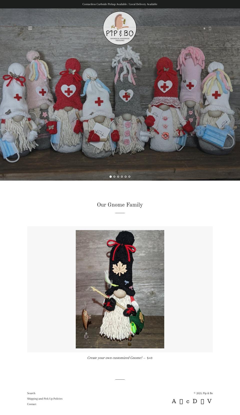 pipandbo.com shopify website screenshot