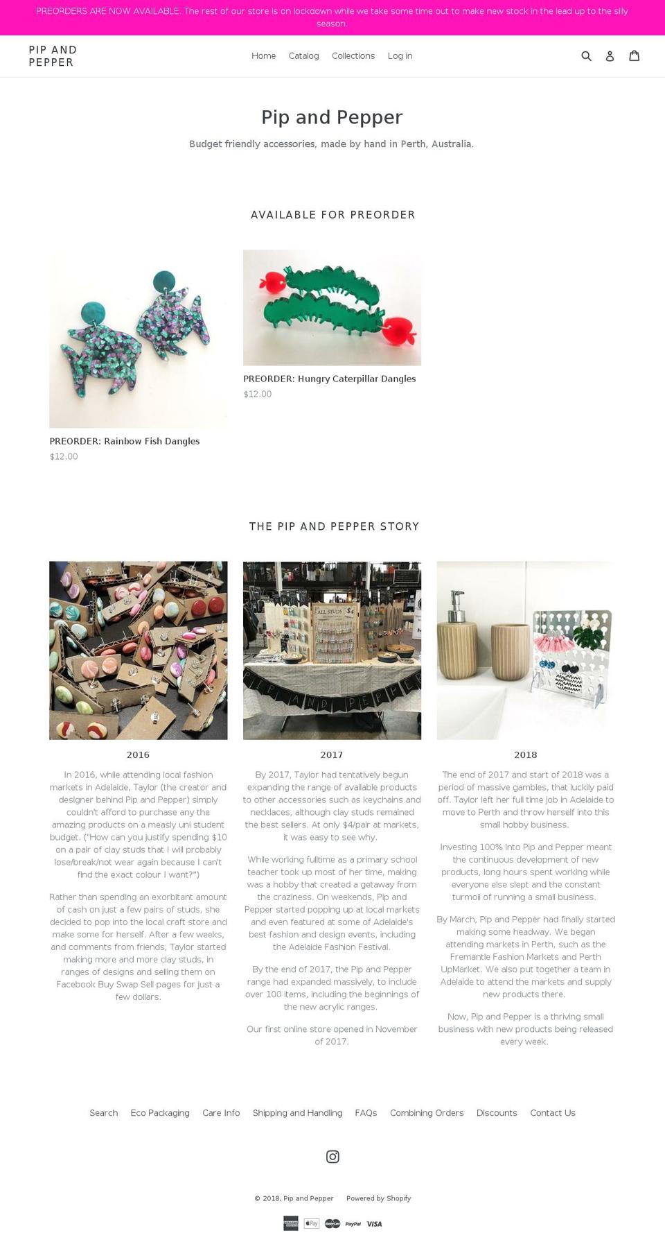 pipandpepper.com — Shopify storefront screenshot