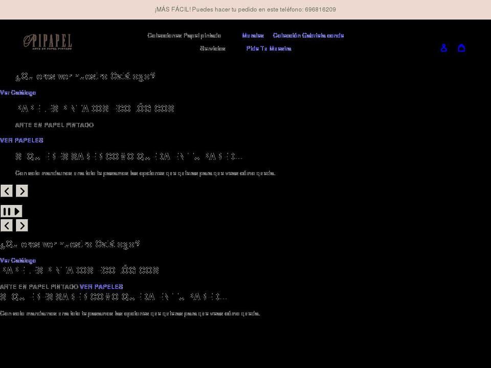 pipapel.com shopify website screenshot