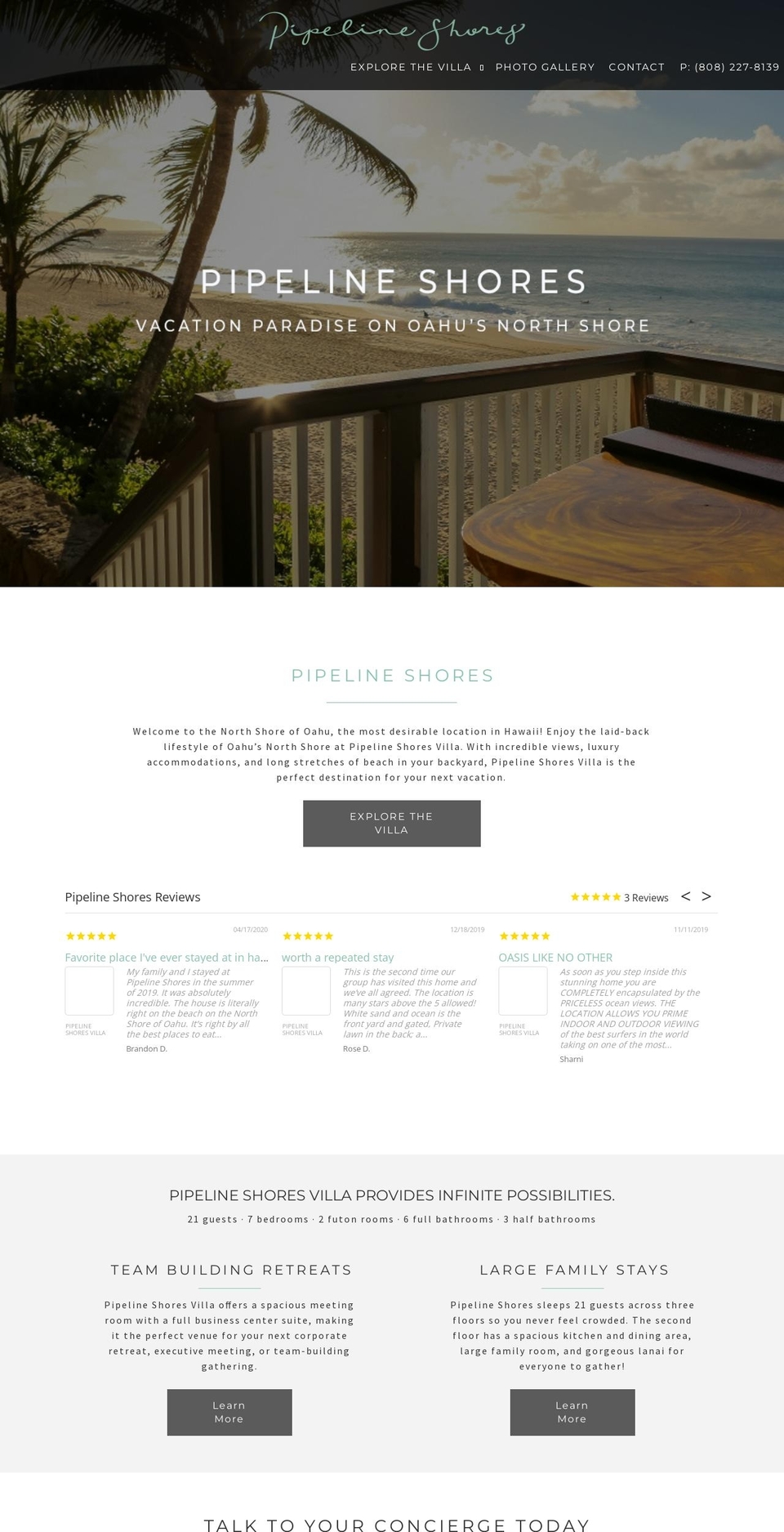 Timber Shopify theme site example pipelineshores.com