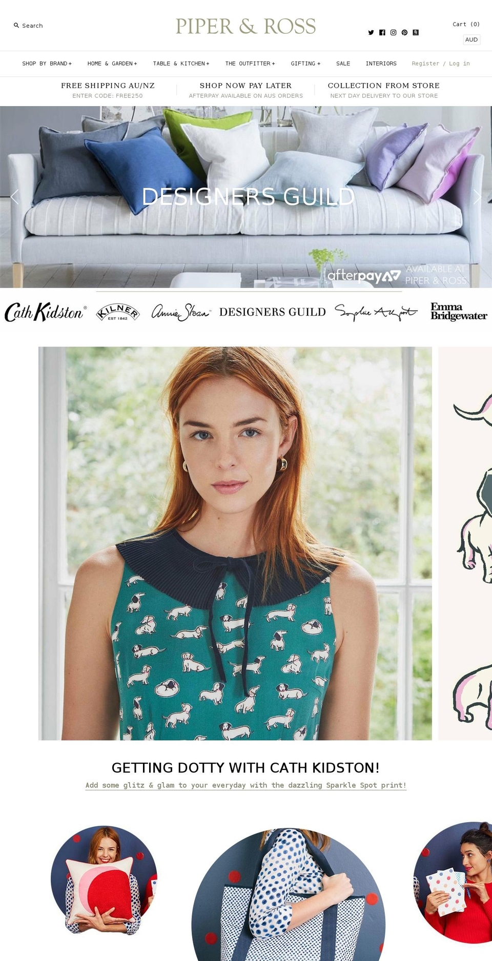 piperandross.com — Shopify storefront screenshot