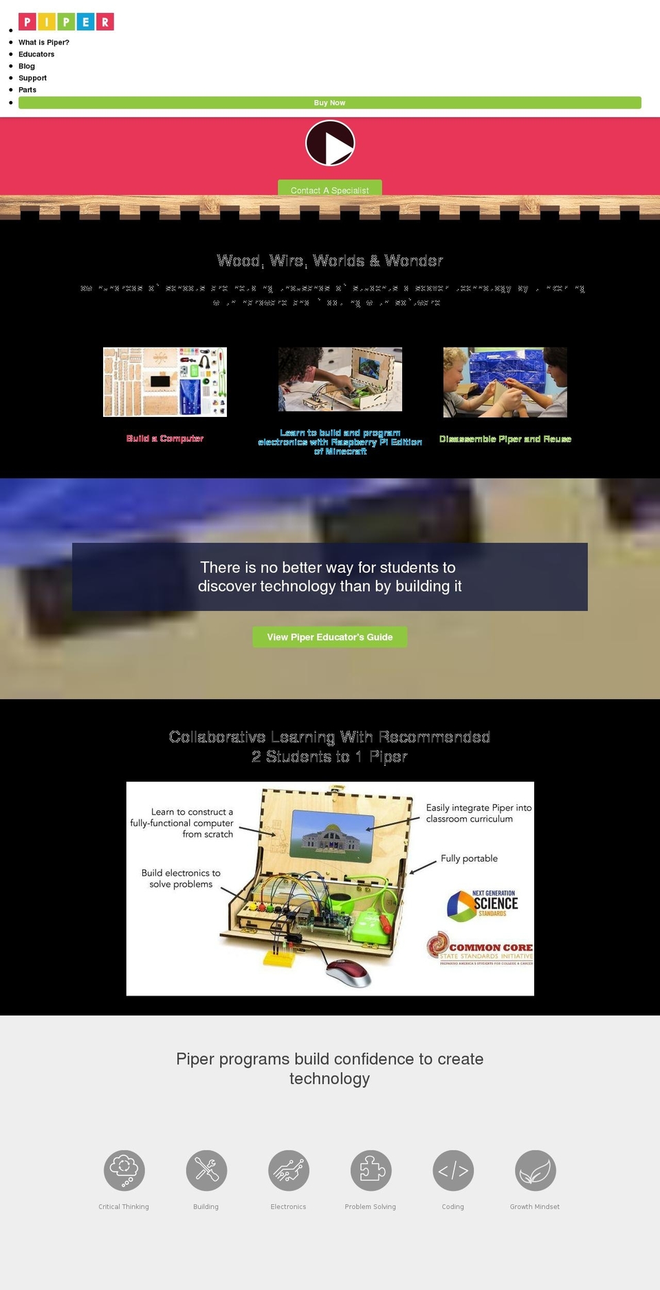 MAIN THEME (PLS SLACK BEFORE TOUCHING) Shopify theme site example pipereducation.com