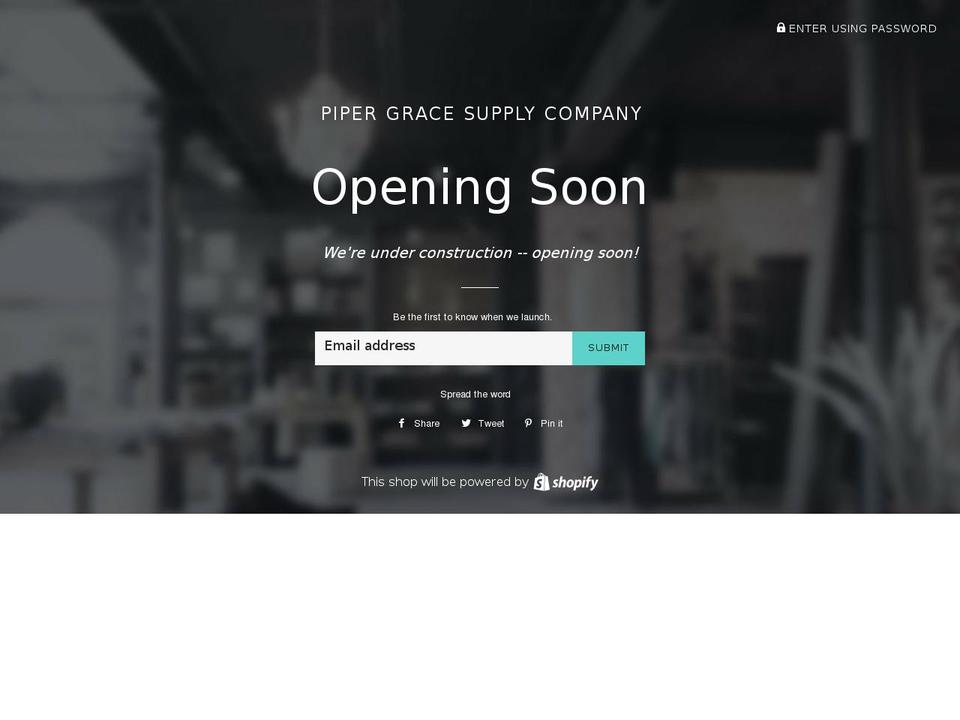 pipergracesupply.com — Shopify storefront screenshot