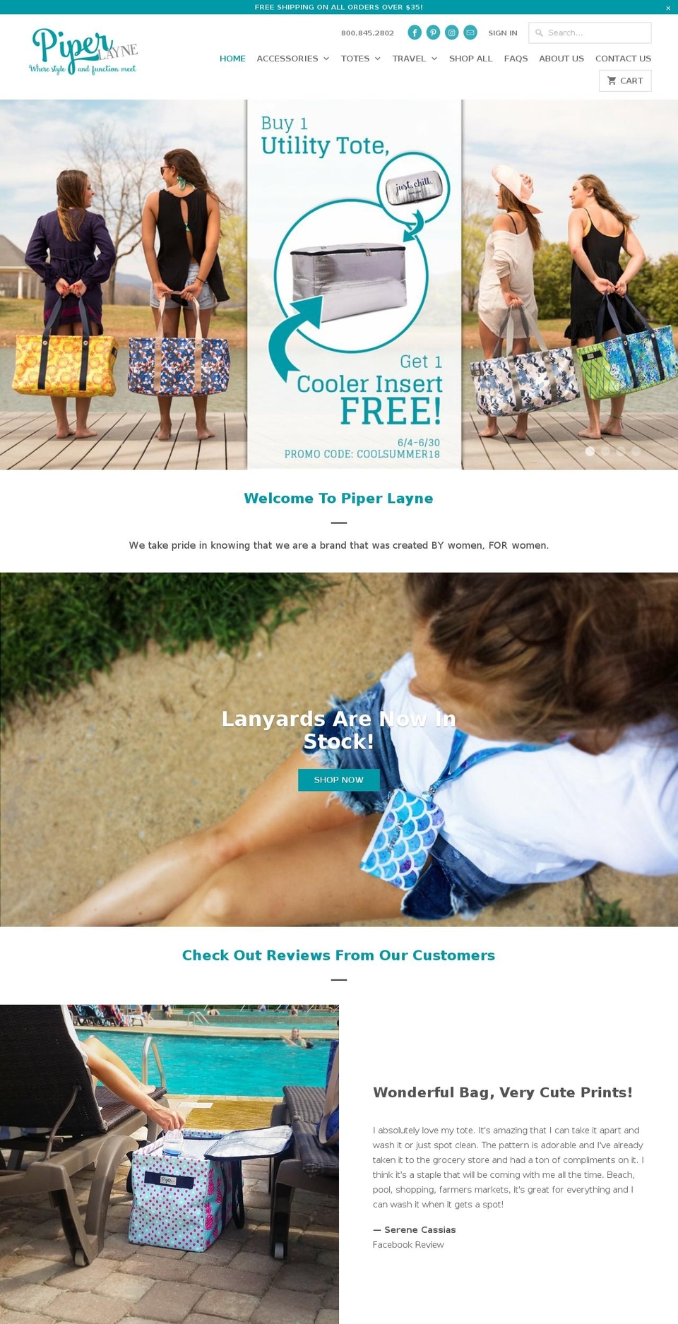 piperlayne.com shopify website screenshot